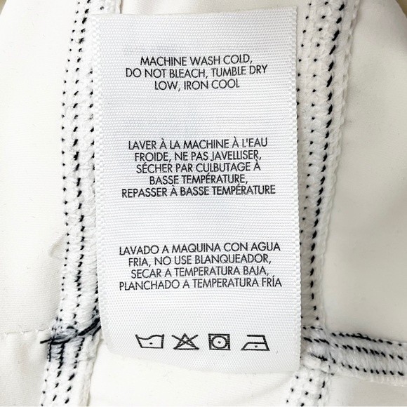 WeWoreWhat Corset Bodysuit Ivory With Black Contrast Stitch Women’s Size Medium - Picture 11 of 12